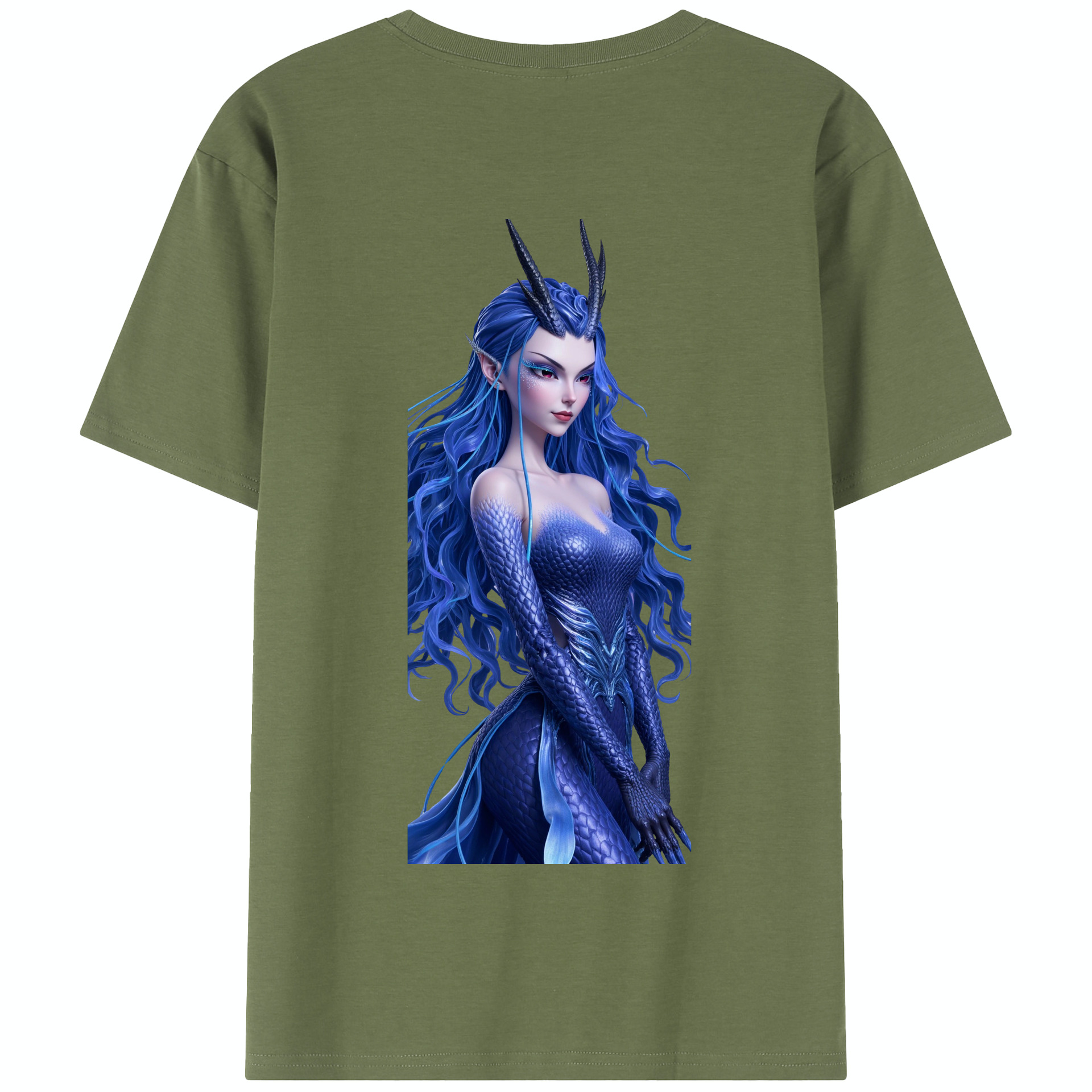 （画像用） Ne Zha 2 ナタ 魔童の大暴れ 綿100％半袖Tシャツ（背面プリント）